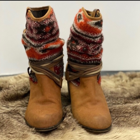 Steve Madden Toltecs Cognac Mid Calf boots - Picture 4 of 5